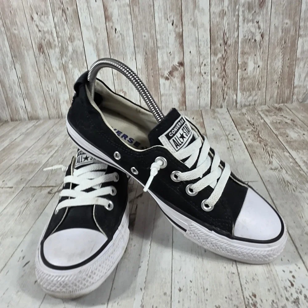 Converse Chuck Taylor All Star Shoreline Black Slip On Sneakers  Womens 7.5